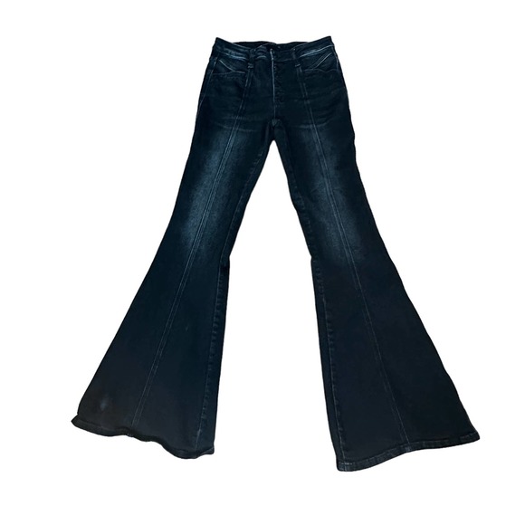 Flying Monkey Jeans Flying Monkey High Rise Super Flare Jean Black
